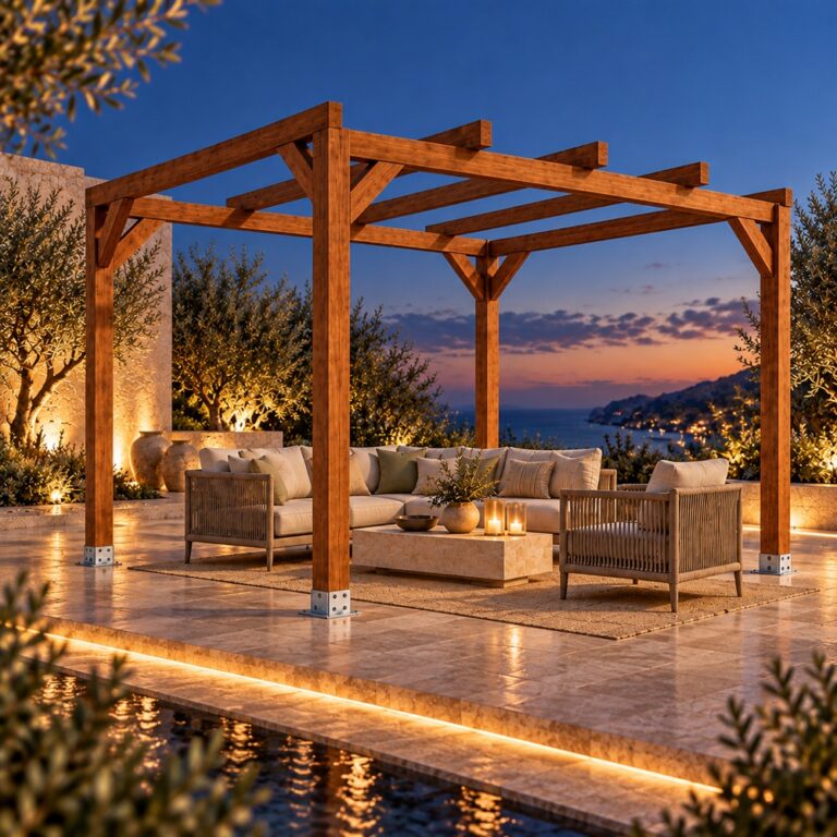 Pergola 5×3: ideas para una zona exterior alargada