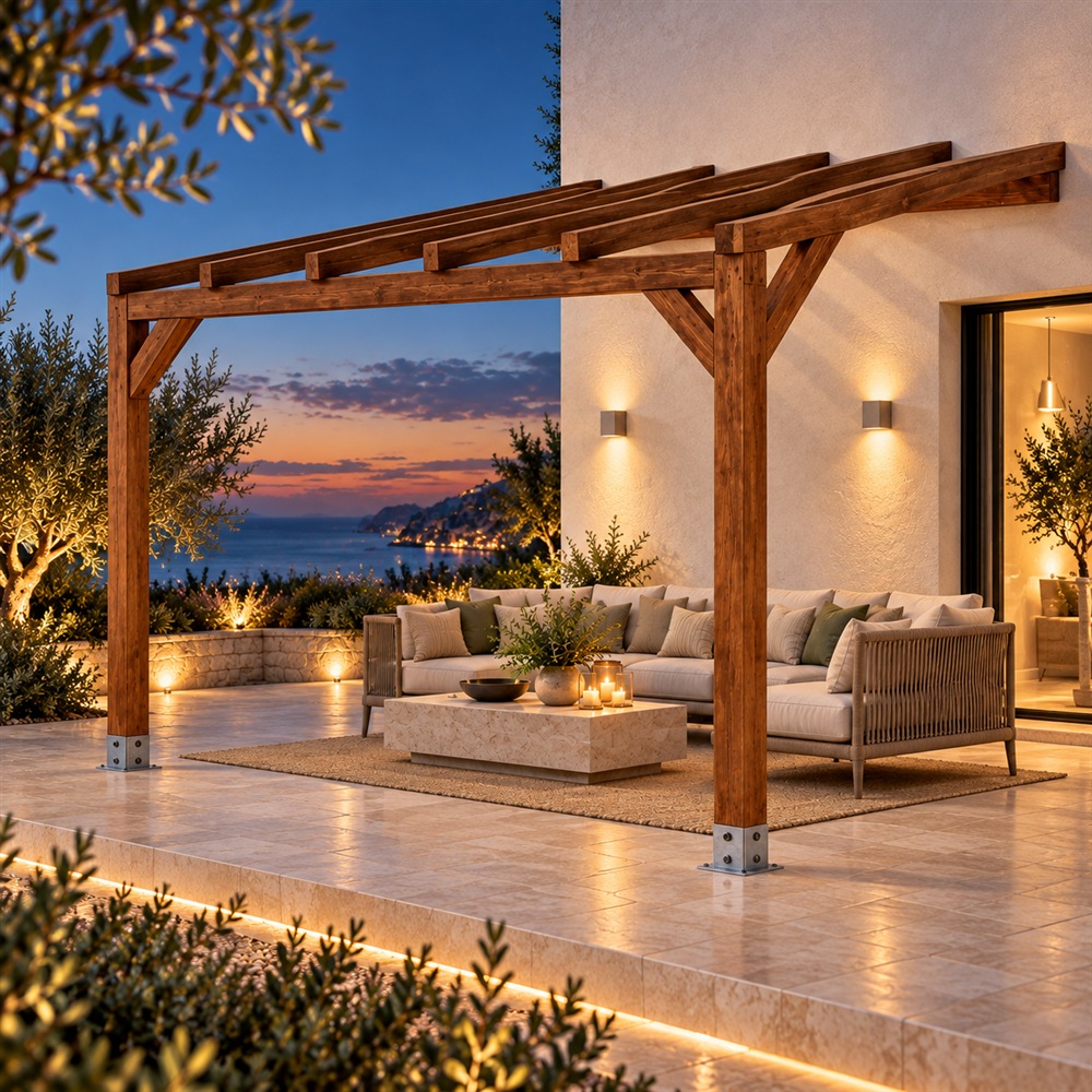 Que incluye un kit de pergola de madera