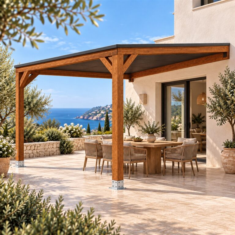 Revisar tornillos y uniones de una pergola