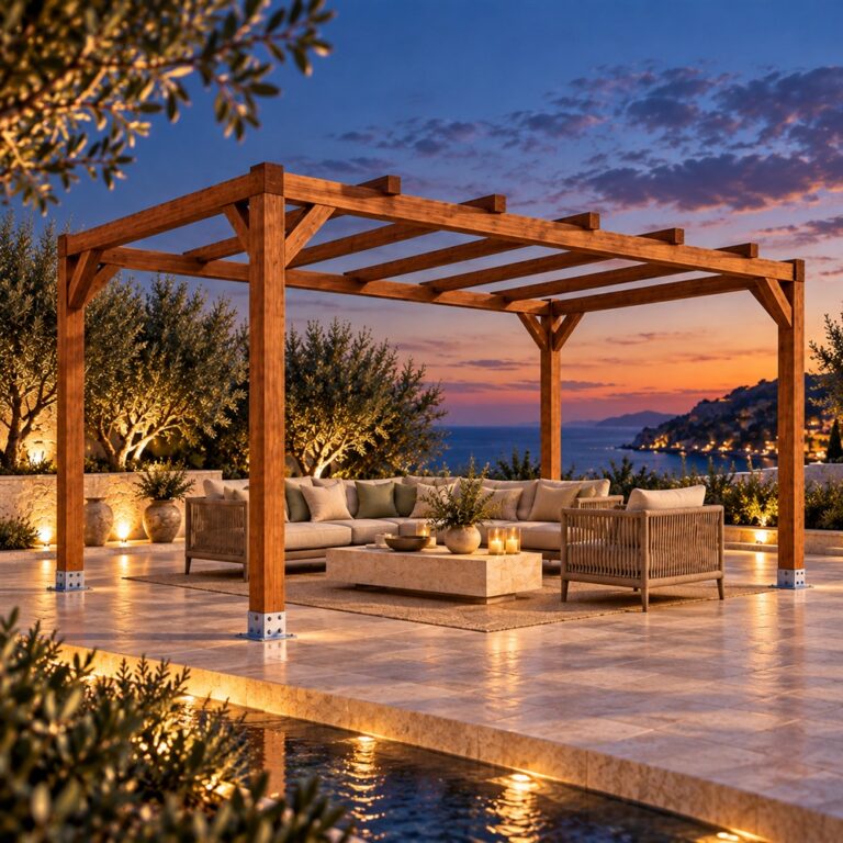 Mantenimiento anual de una pergola de madera