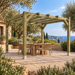 PERGOLA MACIZA 4X3 - pergola de madera maciza | Marerum